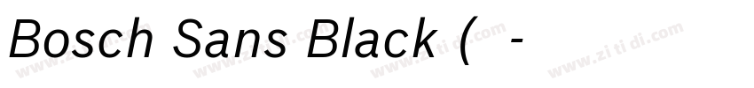 Bosch Sans Black (标题字体转换